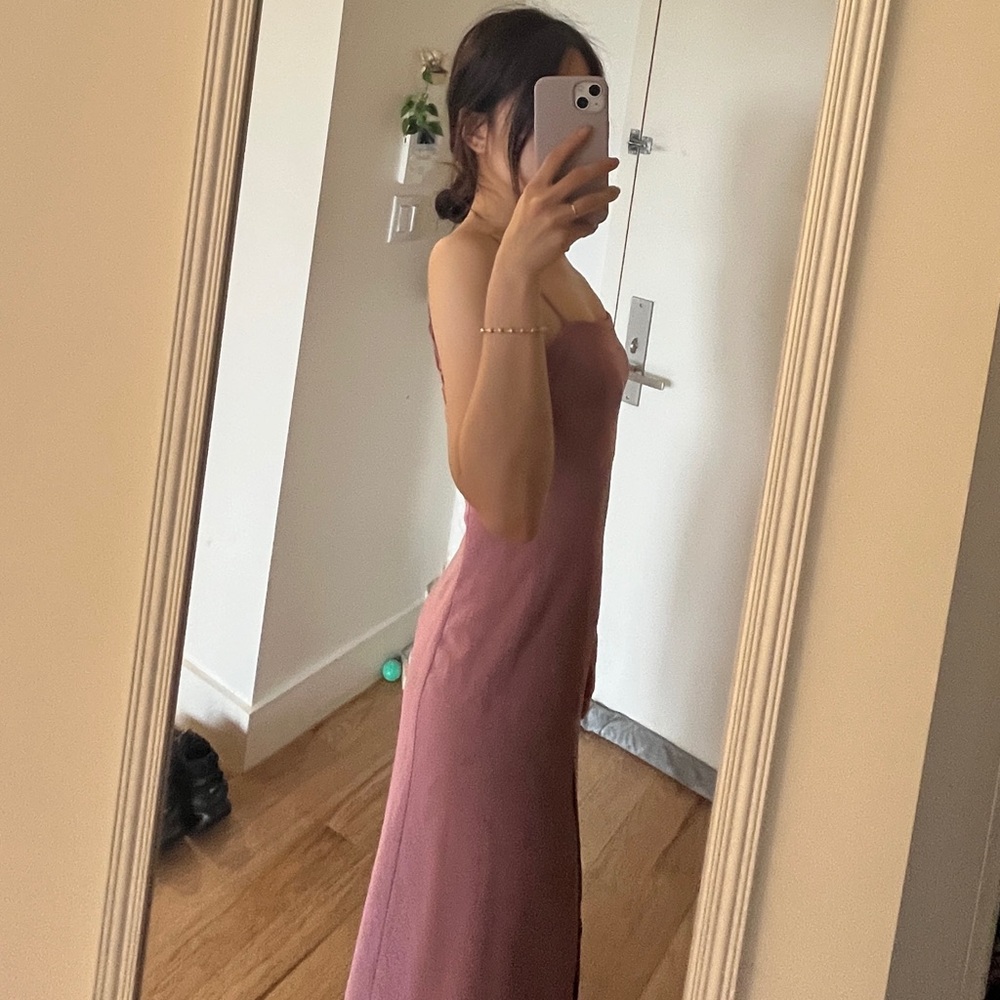 Aritzia Babaton Dusty Rose maxi dress with adjustable straps - Size S